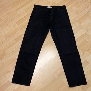 Madewell relaxed straight 34/34 men’s canvas pants charcoal